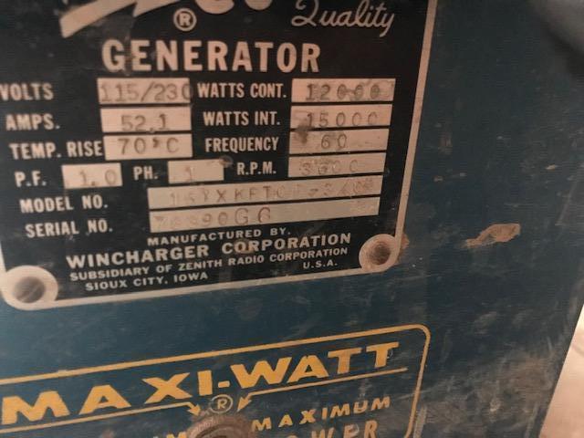 Winco 15,000 watt Generator