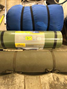 Sleeping bag and camp pad