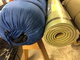Sleeping bag and camp pad