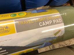 Sleeping bag and camp pad