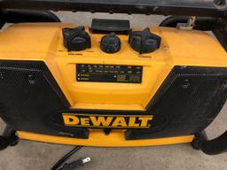 DeWalt AM/FM electric/battery radio. No battery included.