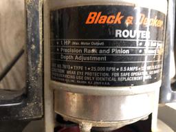 B & D 1 hp router with wrench