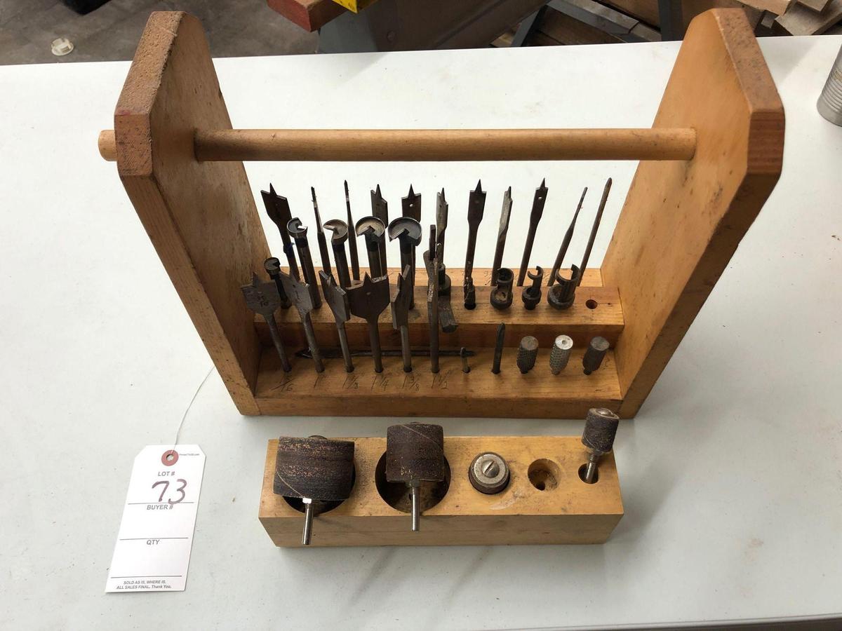 Various wood bits and sander drums