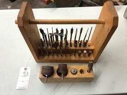 Various wood bits and sander drums