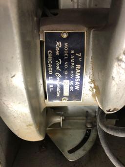 7'' Ramsaw circular saw with metal case