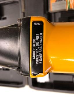 Bostitch model BT200 18 gauge Brad nailer with case, like new