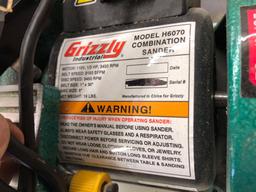 Grizzly model H6070 combination sander. 1" x 30" belt sander and 5'' disc