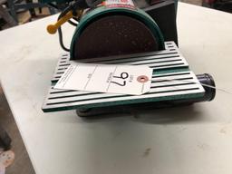 Grizzly model H6070 combination sander. 1" x 30" belt sander and 5'' disc