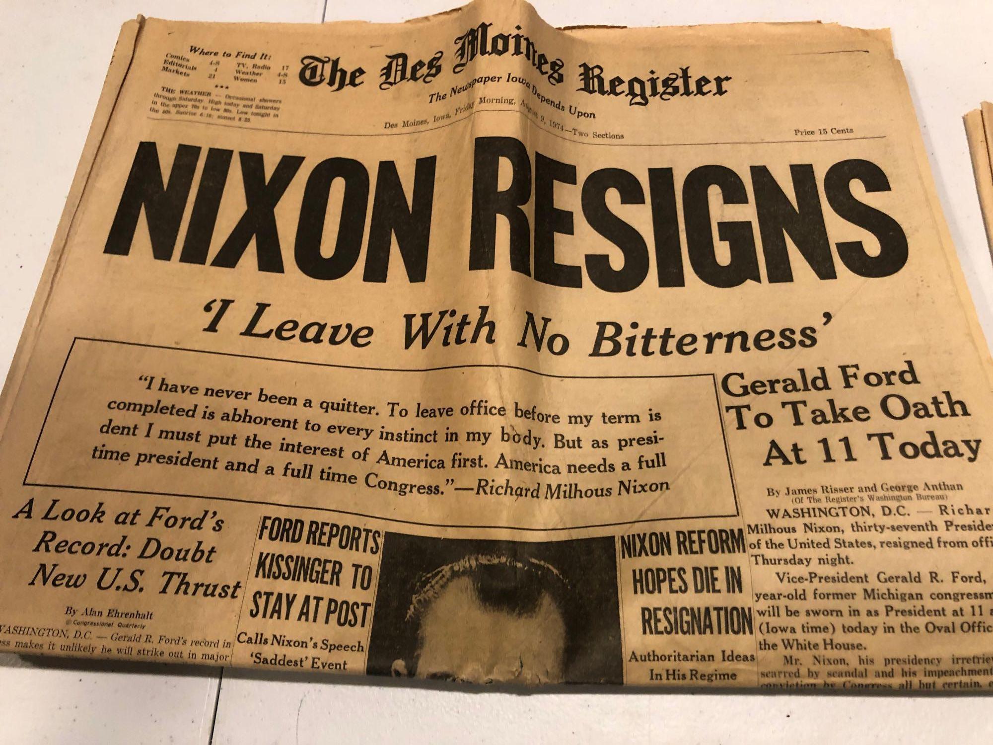 Large Variety of Historic Newspaper Articles and Life Magazines