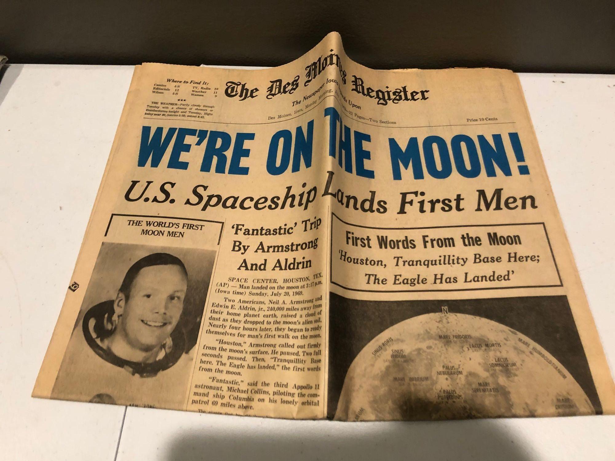 Large Variety of Historic Newspaper Articles and Life Magazines
