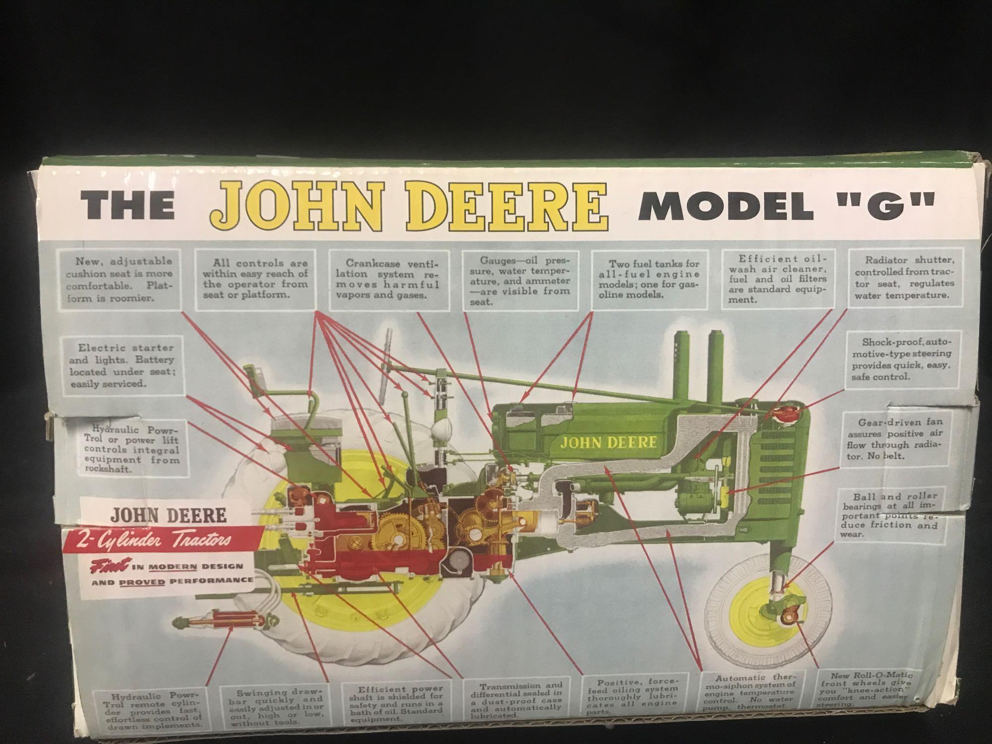1/16 scale Ertl Precision Key Series JD Model G Tractor