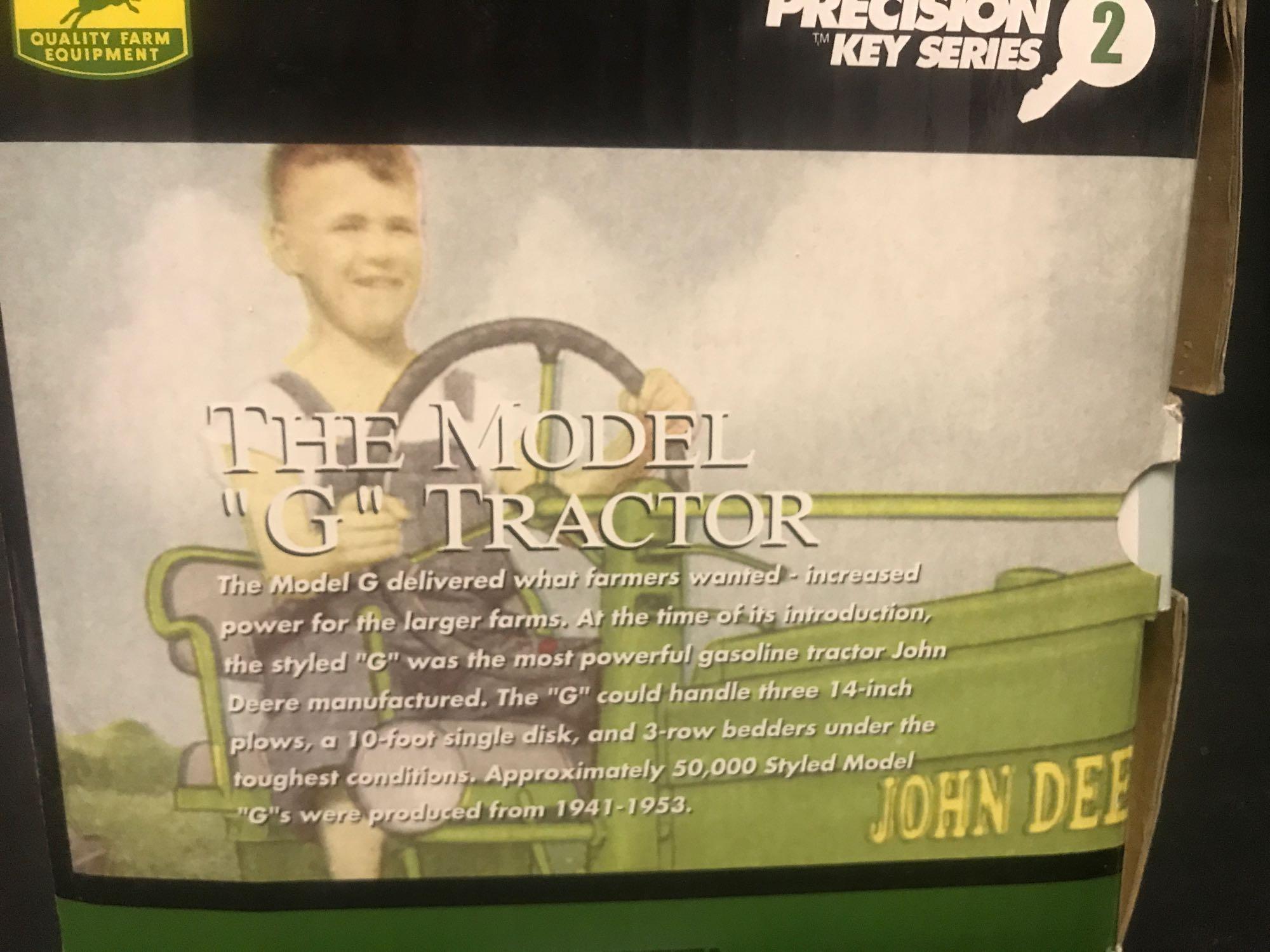 1/16 scale Ertl Precision Key Series JD Model G Tractor