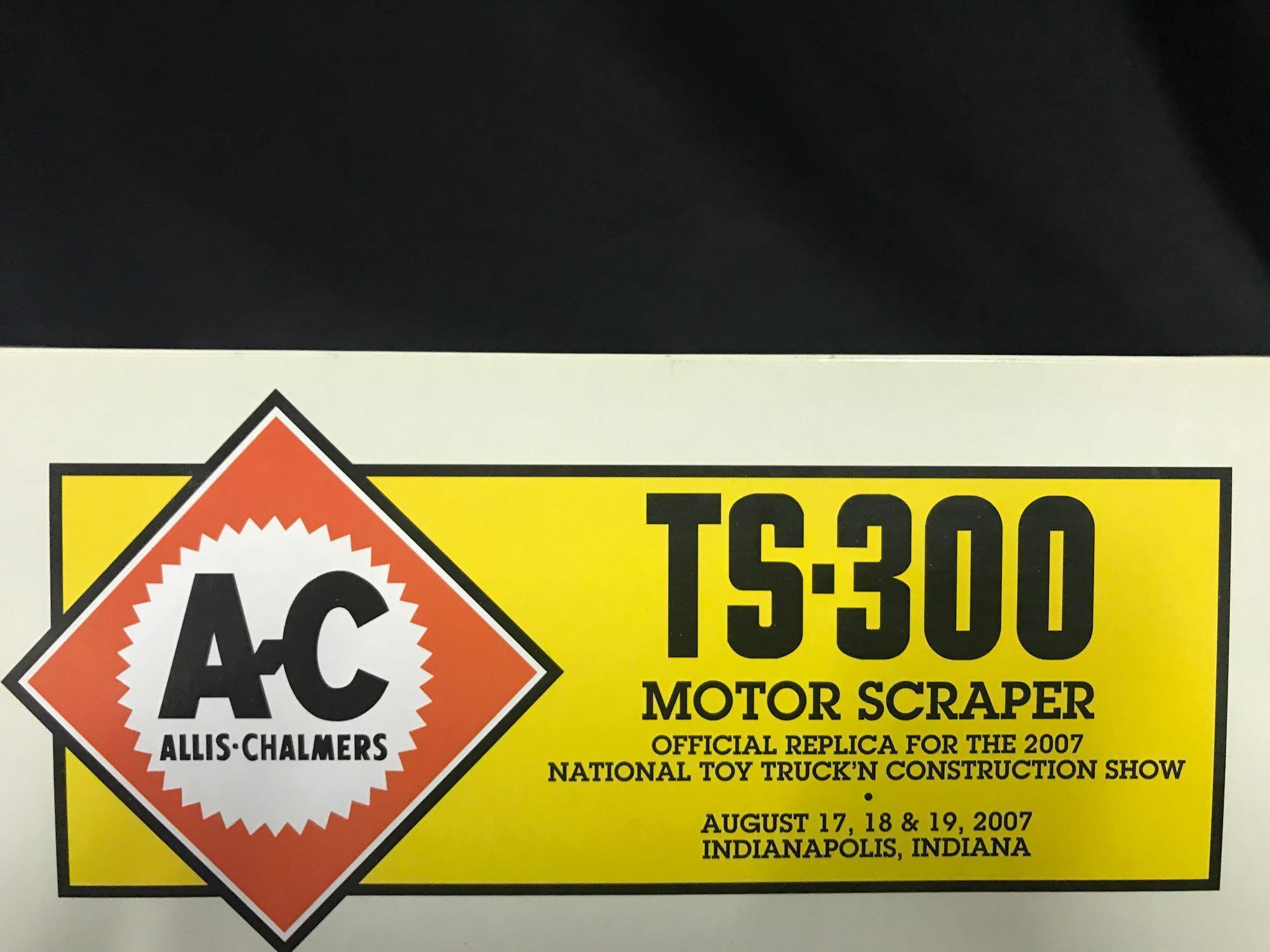 1/50 scale First Gear 2007 National Toy Truck-n-Construction Show A-C TS-300 Motor Scraper, NIB