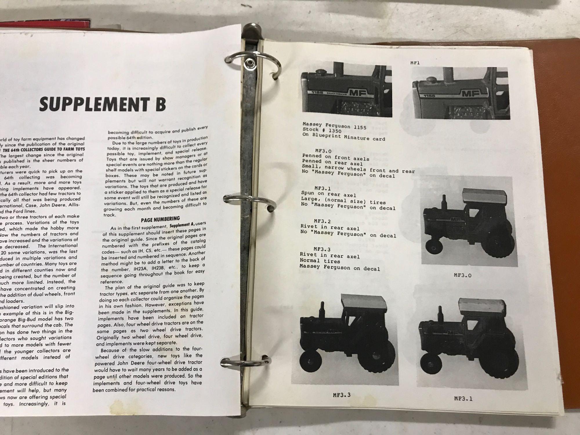 1985 A Collectors Guide to 1/64 Scale Toys and 1988 Farm Toy Price Guide