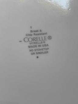 Set of Corelle dishes, 8 cups, 9 bowls, 10 dinner plates, 9 salad plates, 7 pie plates.... Shipping