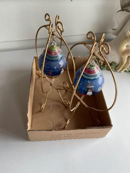 Misc. figurines, Christmas ornaments with stands
