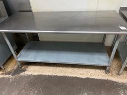 30'' x 72'' x 36''H Stainless Steel Serving Table No Shipping Available