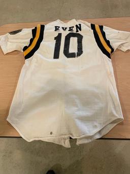 Approx. size Small baseball jersey, Adv Even #10 State champs 1971