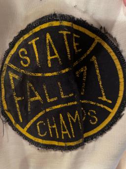 Approx. size Small baseball jersey, Adv Even #10 State champs 1971