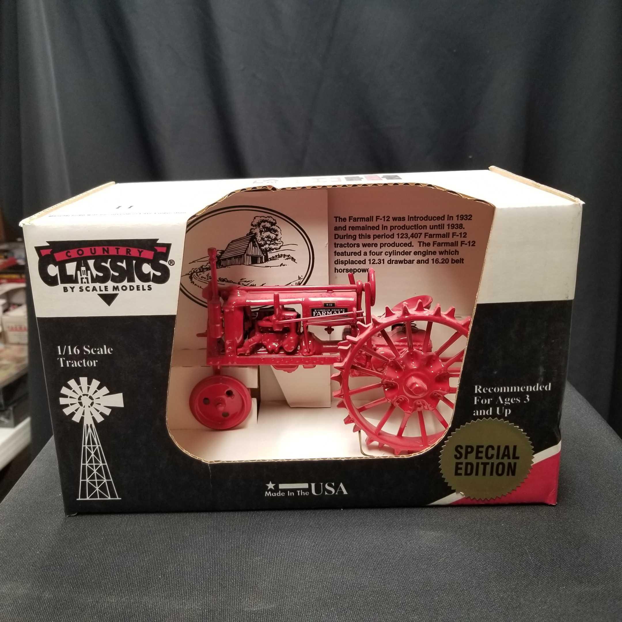 1/16 Scale Country Classics by Scael Models Special Edition-Farmall...F-12-NIB