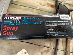 TOOL ASSORTMENT inc. AIR PAINT SPRAYER, FILTER WRENCHS