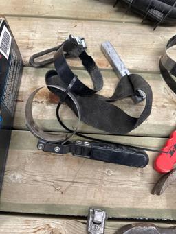 TOOL ASSORTMENT inc. AIR PAINT SPRAYER, FILTER WRENCHS
