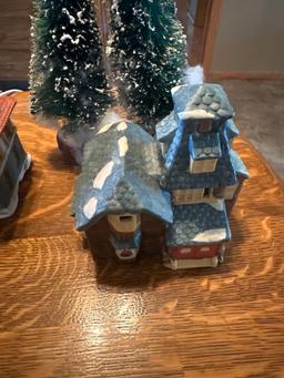 Lighted snow villages. ...