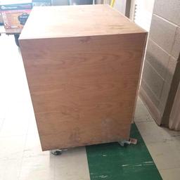 Wooden tool cabinet on wheels- 32''W x 25''D x 34''T