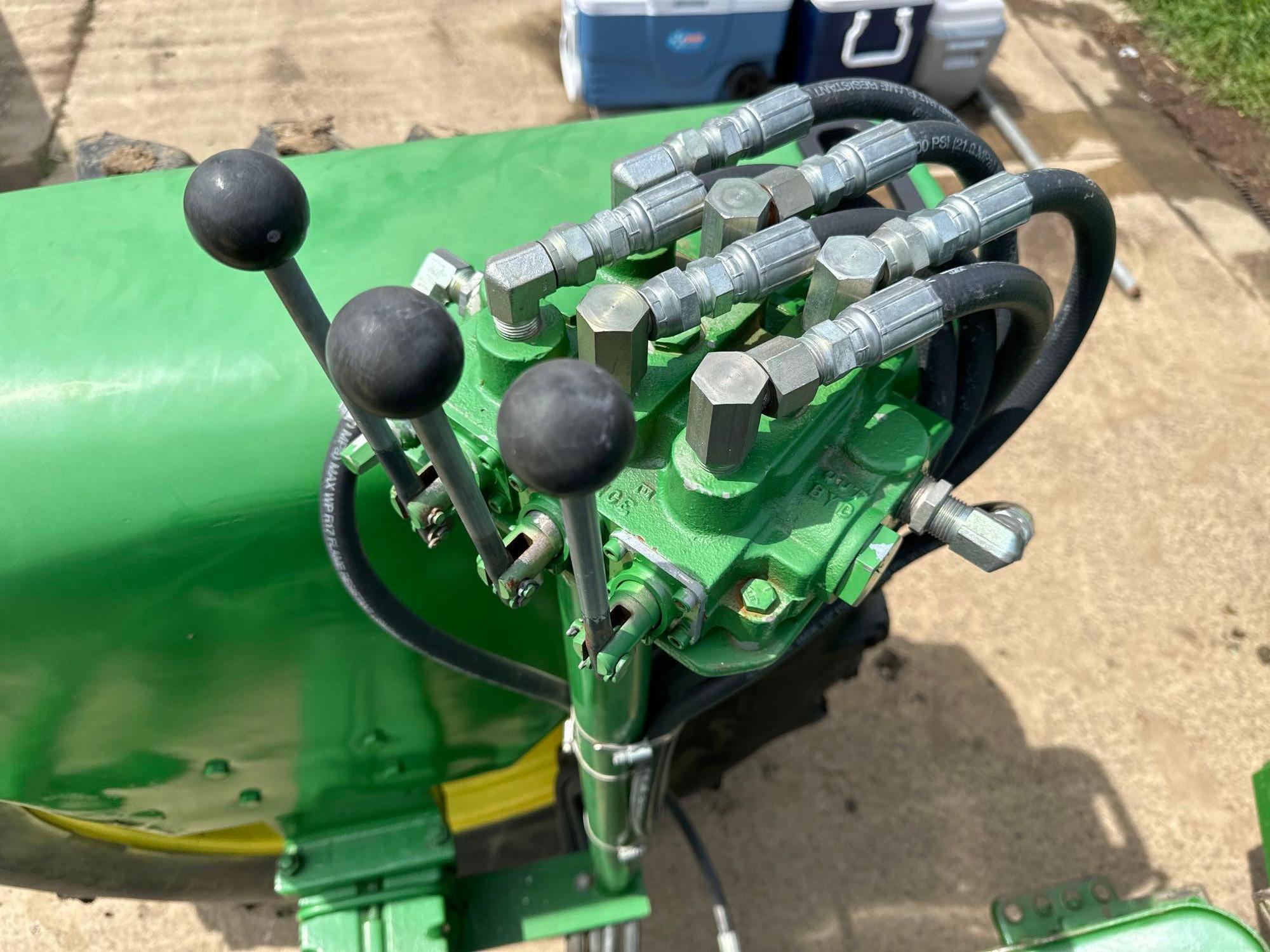 JOHN DEERE "4020" TRACTOR, DIESEL, OPEN STATION , HYDRAULIC FRONT ASSIST, 260 LOADER