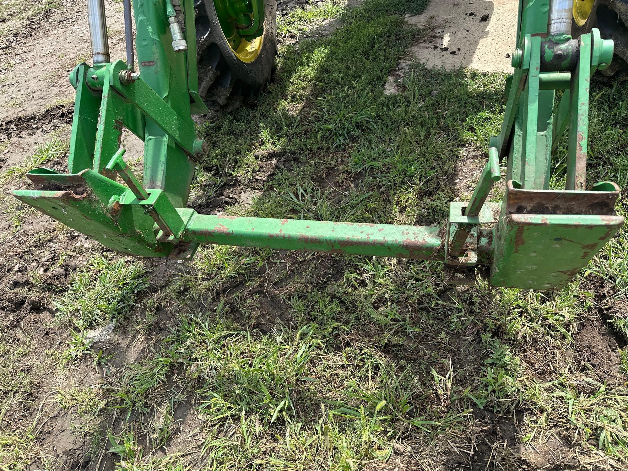 JOHN DEERE "4020" TRACTOR, DIESEL, OPEN STATION , HYDRAULIC FRONT ASSIST, 260 LOADER