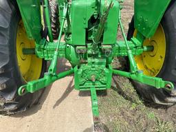 JOHN DEERE "4020" TRACTOR, DIESEL, OPEN STATION , HYDRAULIC FRONT ASSIST, 260 LOADER