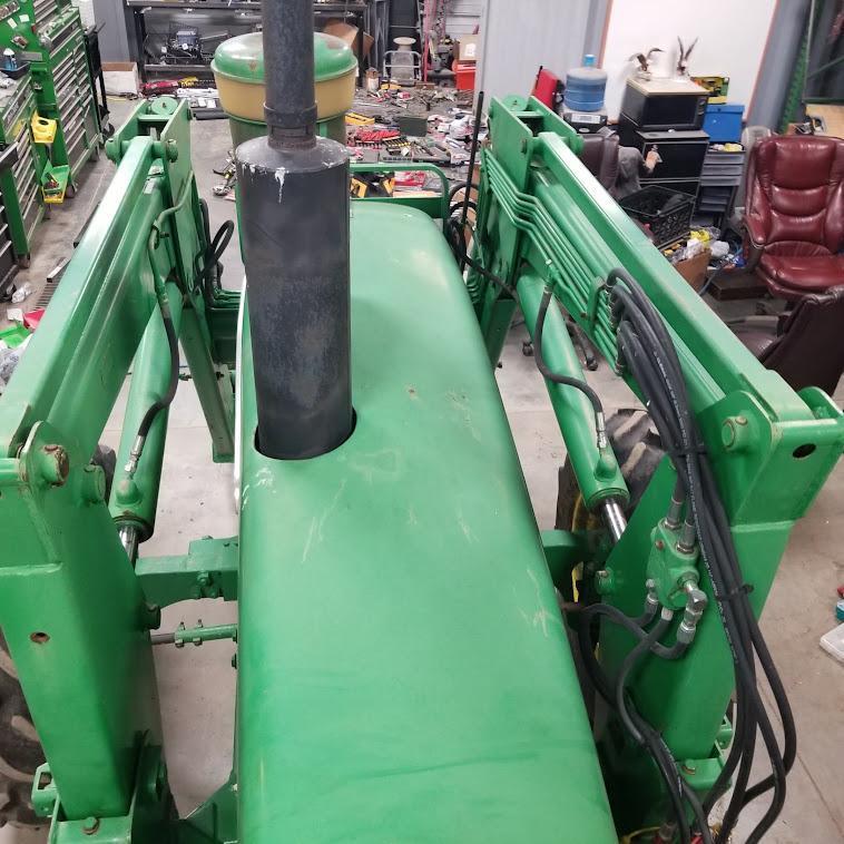 JOHN DEERE "4020" TRACTOR, DIESEL, OPEN STATION , HYDRAULIC FRONT ASSIST, 260 LOADER