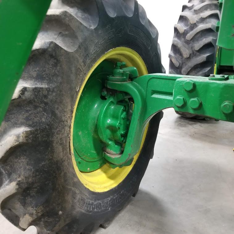 JOHN DEERE "4020" TRACTOR, DIESEL, OPEN STATION , HYDRAULIC FRONT ASSIST, 260 LOADER