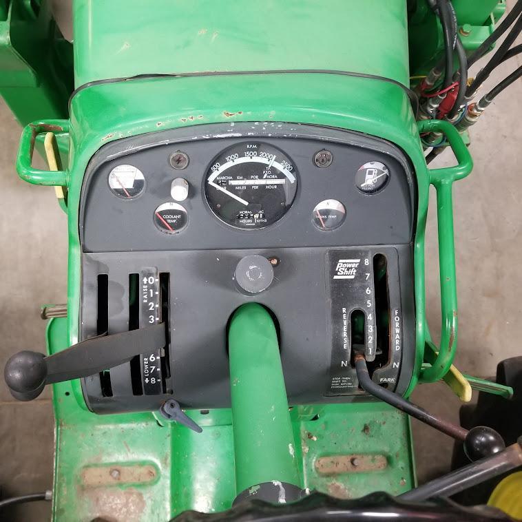 JOHN DEERE "4020" TRACTOR, DIESEL, OPEN STATION , HYDRAULIC FRONT ASSIST, 260 LOADER