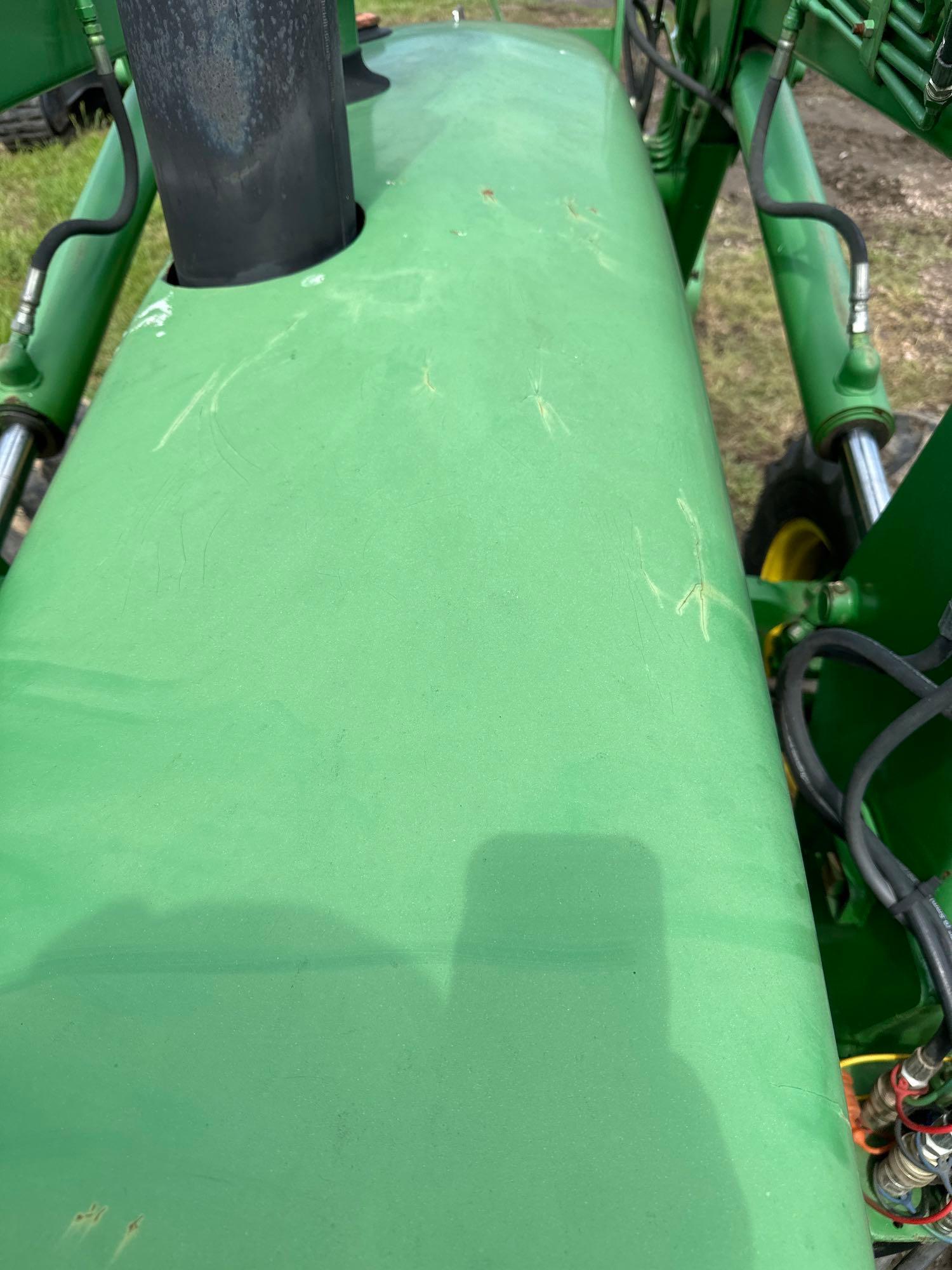 JOHN DEERE "4020" TRACTOR, DIESEL, OPEN STATION , HYDRAULIC FRONT ASSIST, 260 LOADER