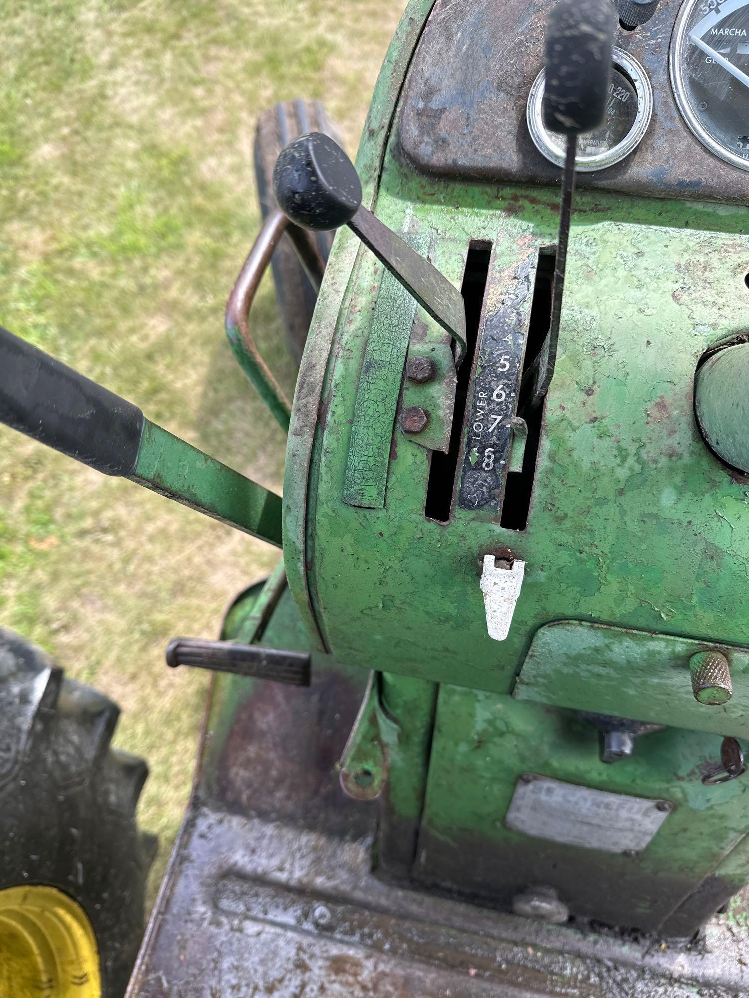 JOHN DEERE "4010" TRACTOR, DIESEL, 8/3 SYNCRO WIDE FRONT
