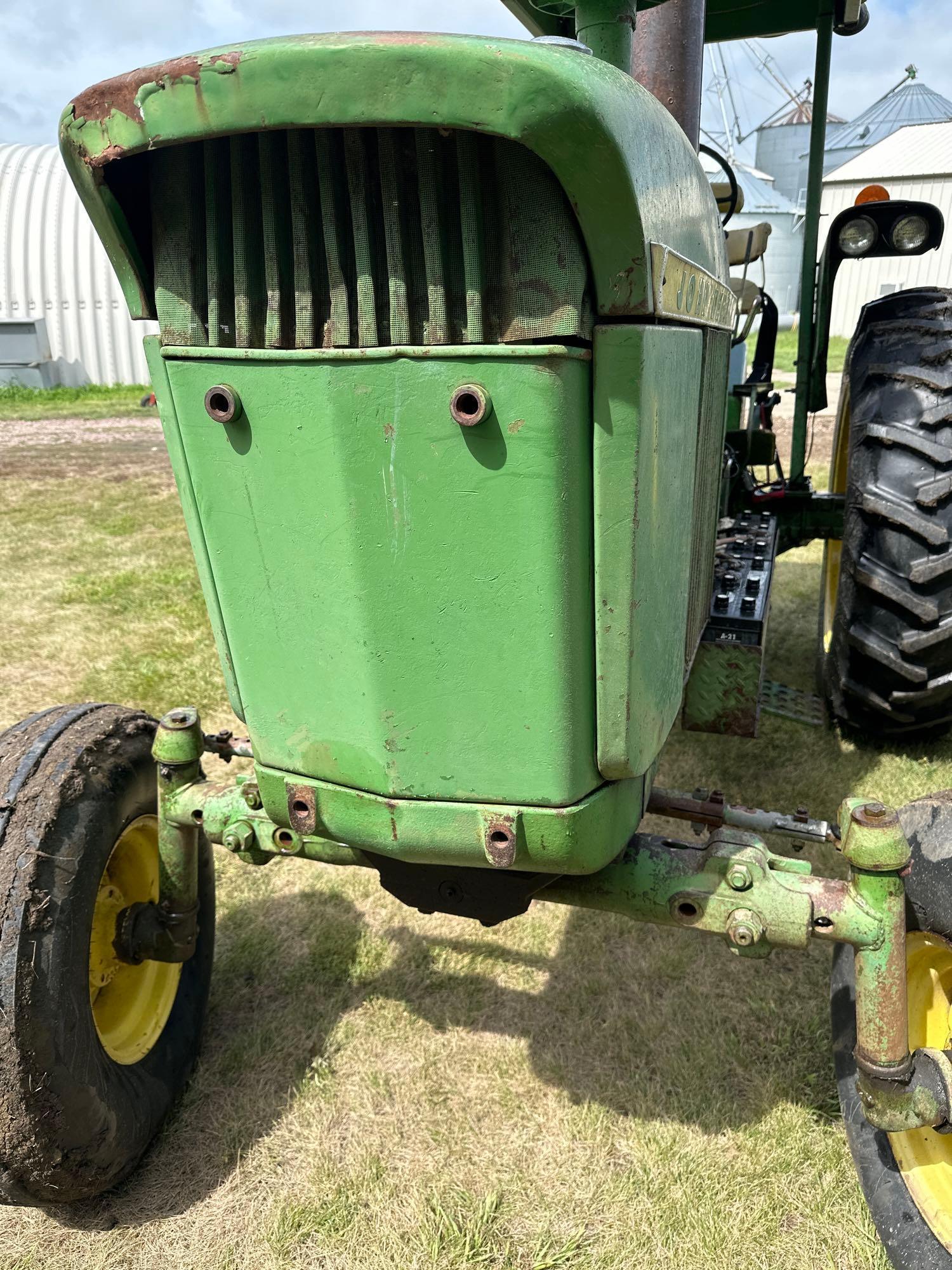 JOHN DEERE "4010" TRACTOR, DIESEL, 8/3 SYNCRO WIDE FRONT
