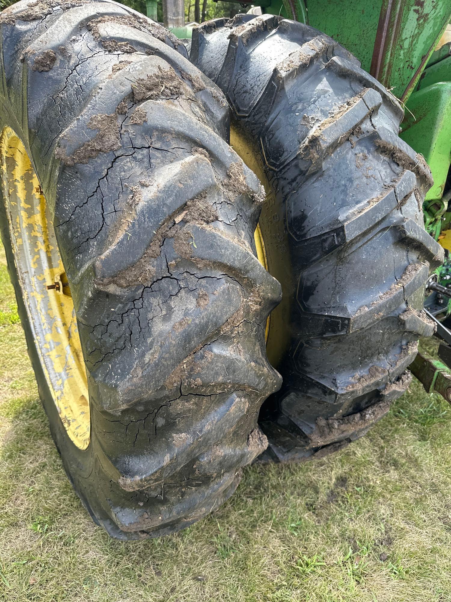 JOHN DEERE "4010" TRACTOR, DIESEL, 8/3 SYNCRO WIDE FRONT