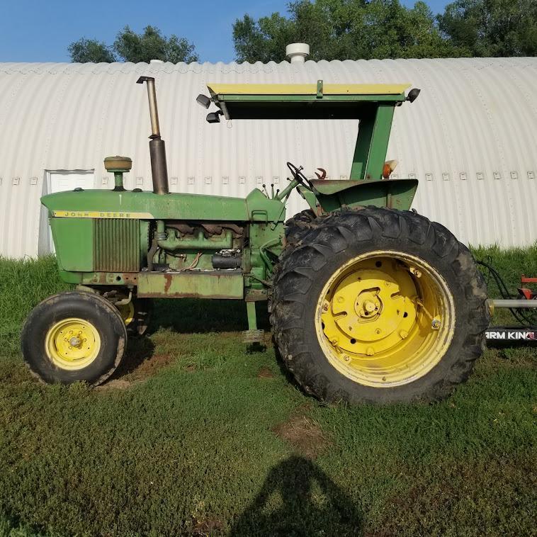 JOHN DEERE "4010" TRACTOR, DIESEL, 8/3 SYNCRO WIDE FRONT
