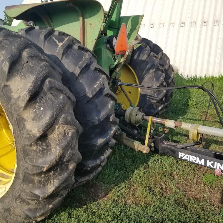 JOHN DEERE "4010" TRACTOR, DIESEL, 8/3 SYNCRO WIDE FRONT