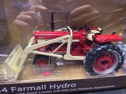 1/16th Scale Spec Cast Firestone Wheels of Time Collectibles IH 544 Hydro Tractor w/Loader - NIB