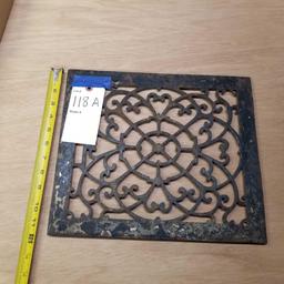 VINTAGE FLOOR GRATE 12"x12"