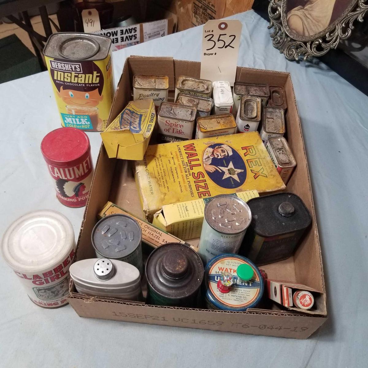 HOUSEHOLD TIN ASSORTMENT