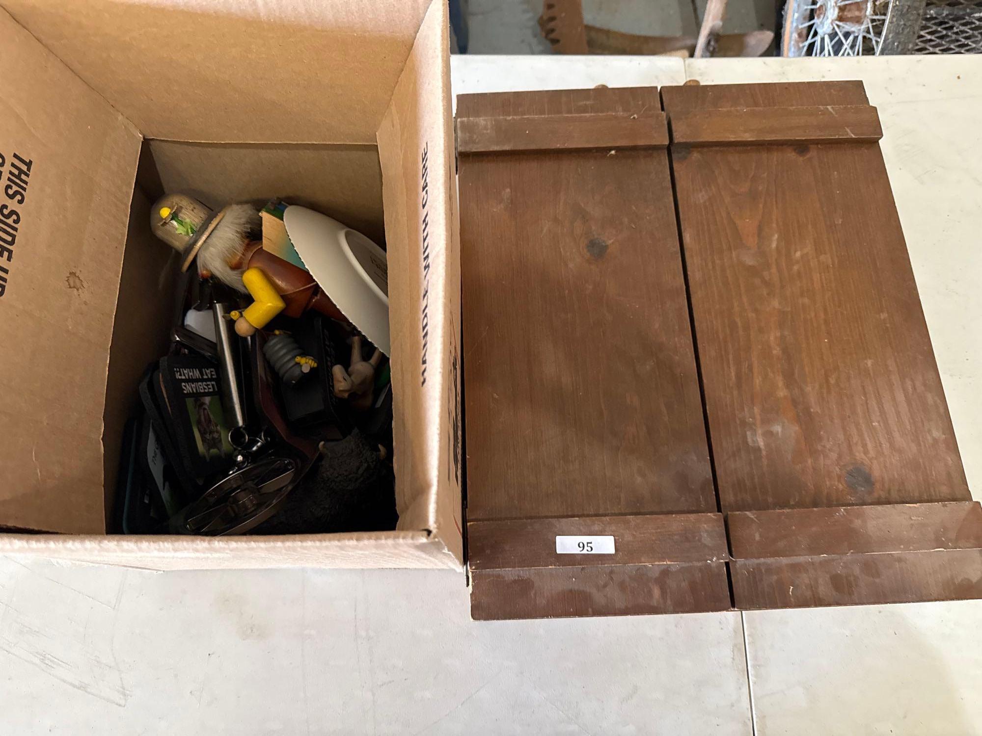 Cassette Tapes in Wooden Cabinet, Collectable Items, & more