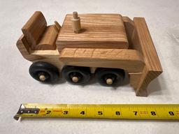 Handcrafted wood dozer