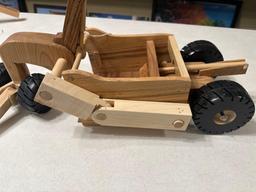 Handcrafted wood dirt scraper