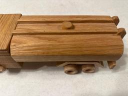 Handcrafted wood fuel hauler