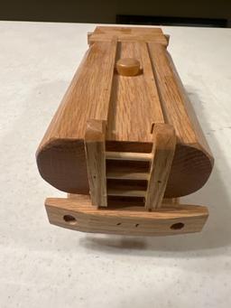 Handcrafted wood fuel hauler