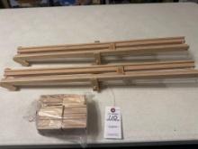 Handcrafted wood bale elevator