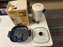 Coffee pot and skillet